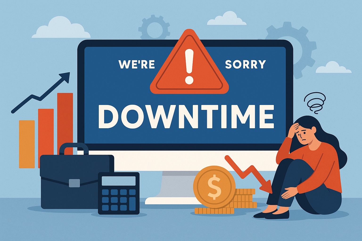 True cost of website downtime 2025 infographic
