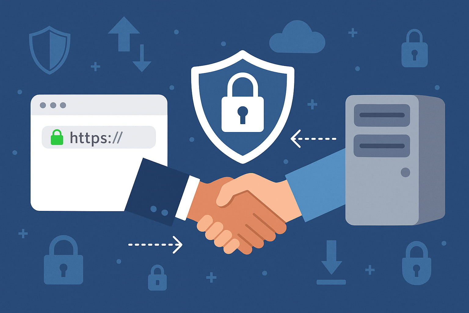 TLS Handshakes Explained infographic