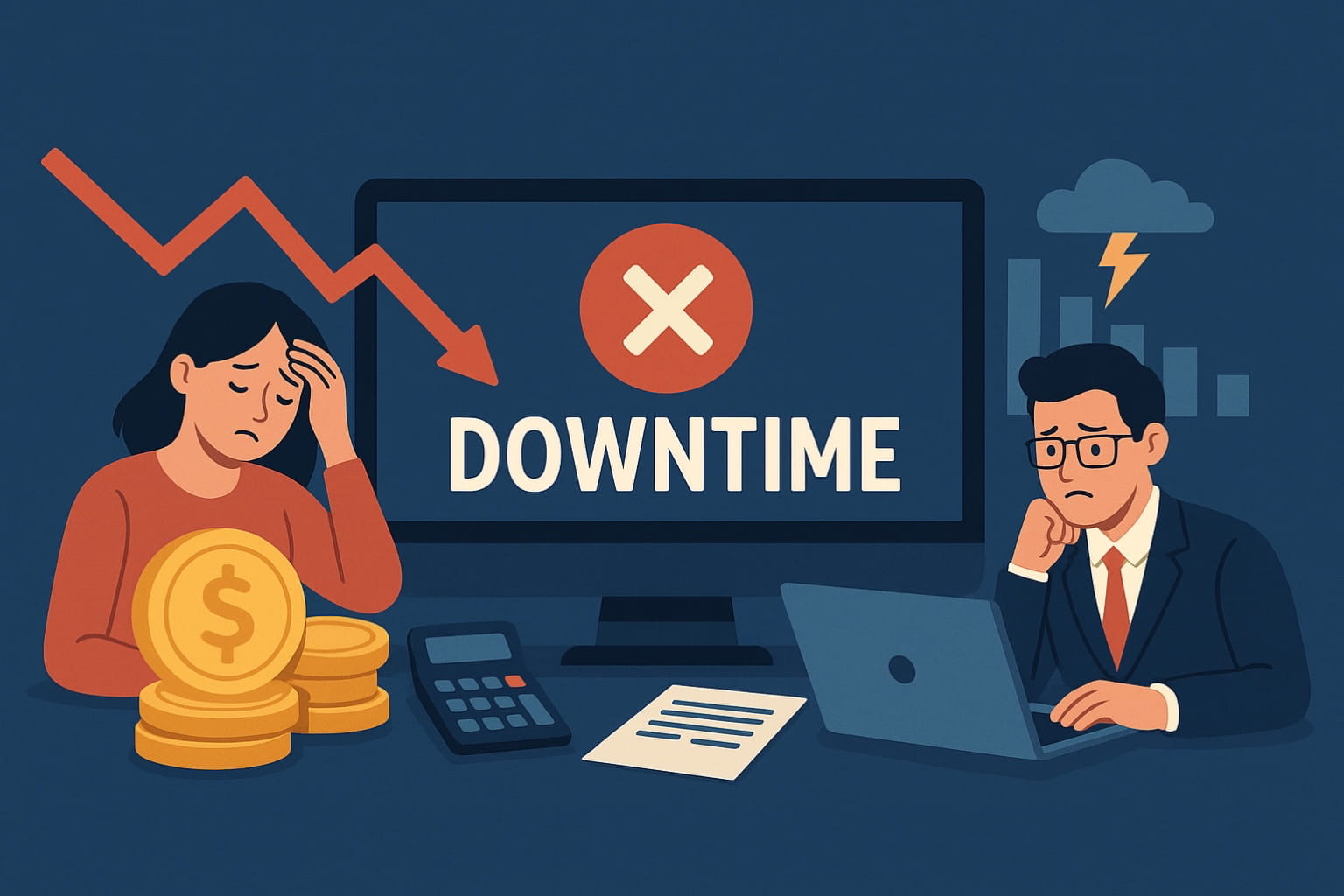 Why website uptime matters graphic